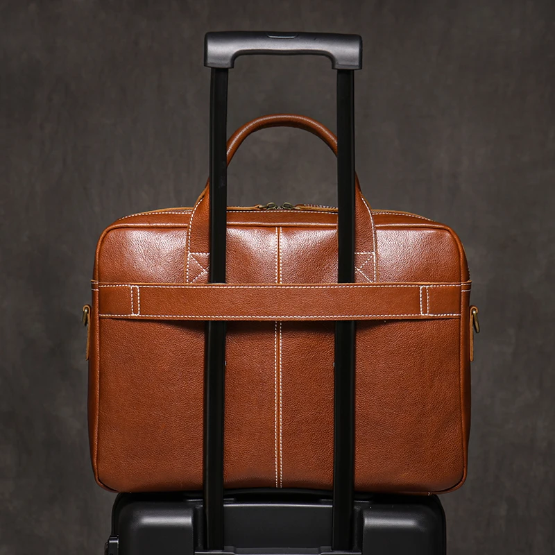 Мужская винтажная сумка ROOG из натуральной кожи