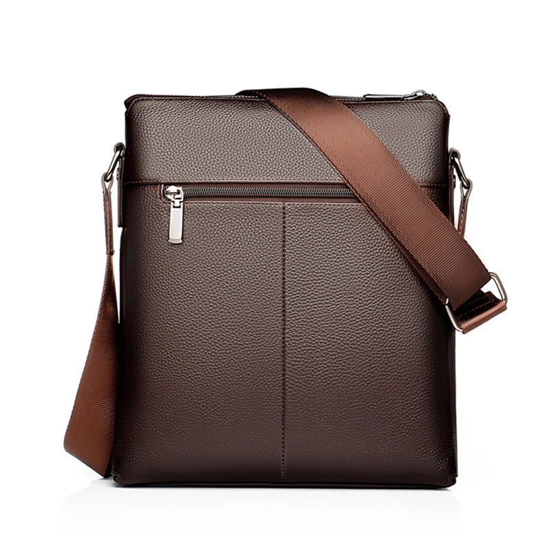 Vintage Man Bag Waterproof PU Leather Shoulder Bag Business Men's Messenger Crossbody Fashion Casual Handbag Shoulder Bags Gift