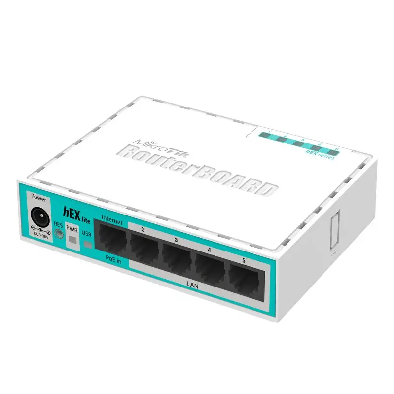 Mikrotik RB750R2 RouterBOARD hEX lite 5 ports router 5x10/100 PoE RouterOS L4(RB750r2) CPU 850MHz
