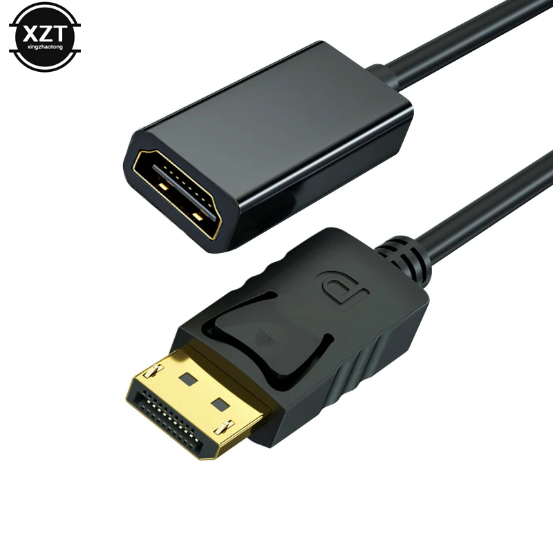 Переходник DP в HDMI-совместимый кабель «штырь-гнездо» для ноутбука HP/DELL, ПК, Displayport в 1080phdmi-совместимый шнур-конвертер, Новинка