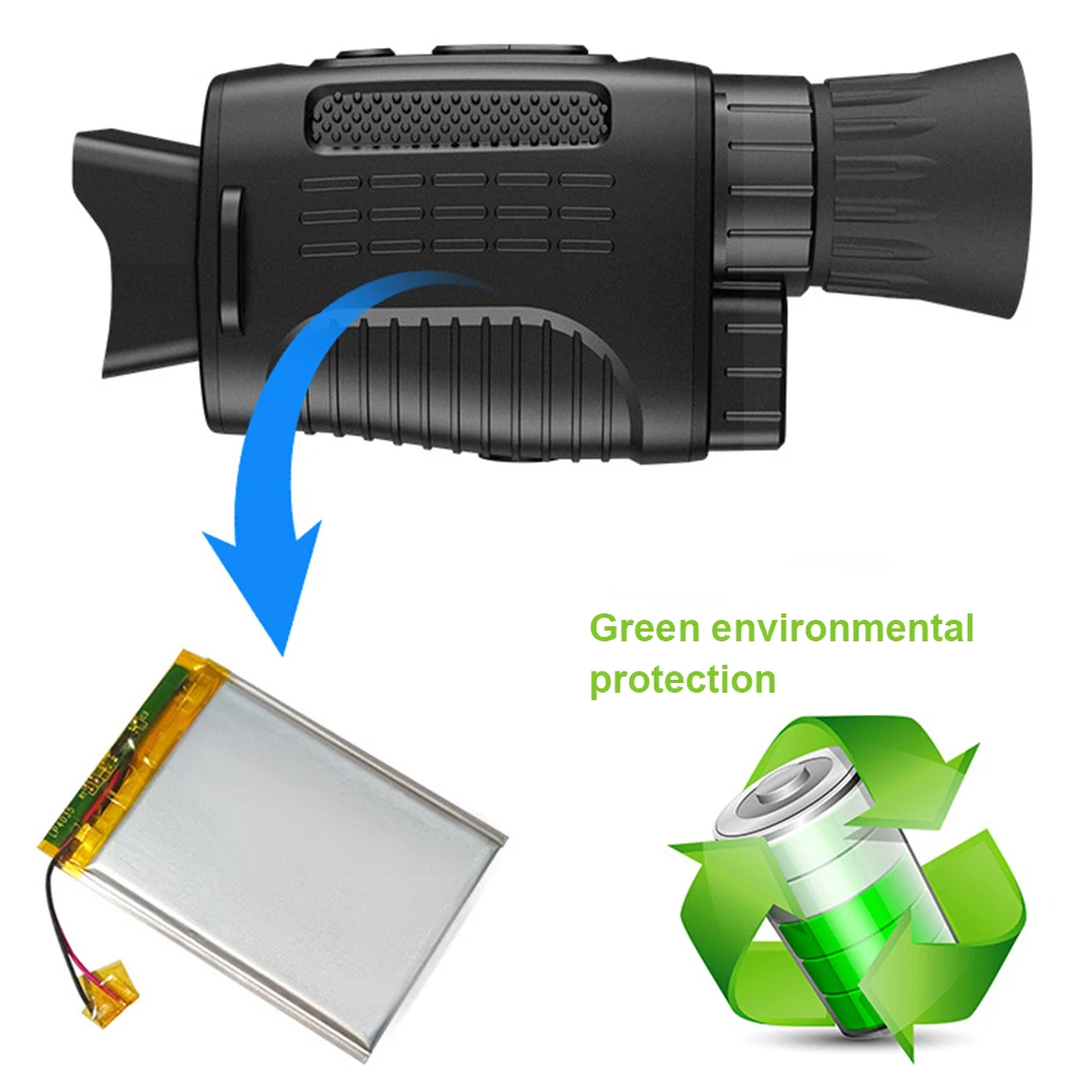 

Binoculars Long Range Low Light Monocular 2000mAh Battery Night Visions Multilanguage Optical Camping Outdoor Hunting