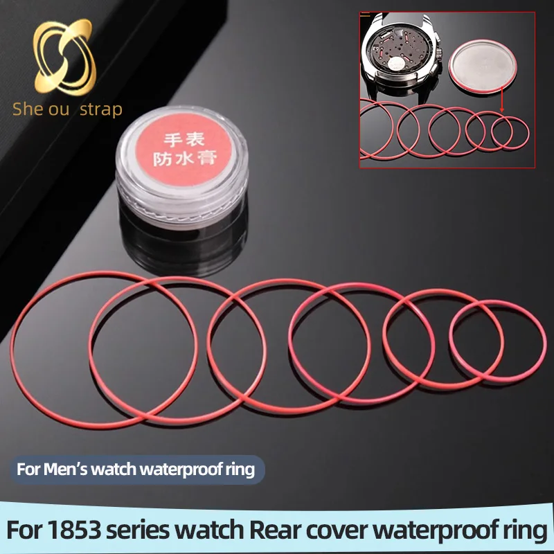 Rear Cover Waterproof Ring For Tissot 1853 T099 T035 T41series Silicone Washer With Men's Special Aealing Accessories