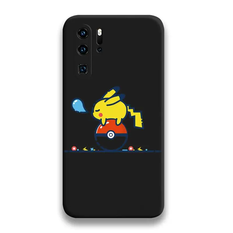 Cartoon Pokemon Pikachu Phone Case For Huawei P20 P30 P40 lite E Pro Mate 40 30 20 P Smart 2020 |