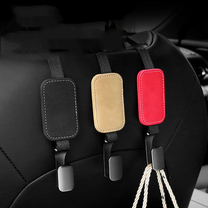 

（1pcs）Car Seat Back Item Rack Shelf Bracket Storage Hook High end Suede Metal Hook