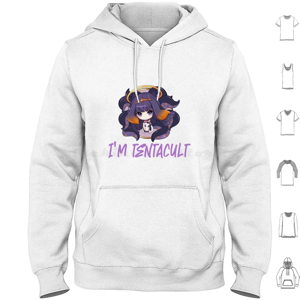 Хлопковая толстовка Ninomae Inanis с длинным рукавом Hololive Gawr Gura Vtuber аниме Takanashi Kiara Holomyth