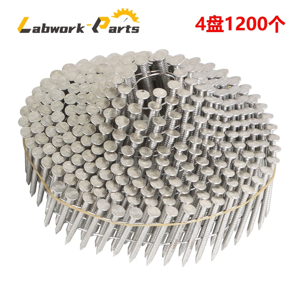 

Гвозди для сайдинга Labwork из нержавеющей стали, 1200 шт., 1-1/4 дюйма и 0,09 дюйма, хвостовик кольца 15 градусов