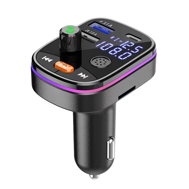 

FM-трансмиттер с двумя USB-портами и функцией быстрой зарядки, 20 Вт