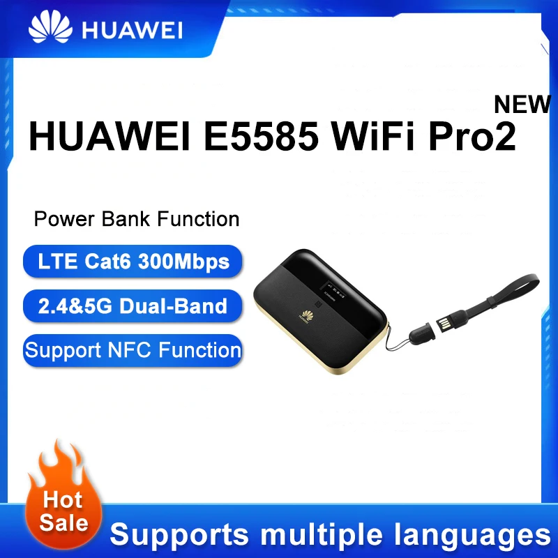 Original HUAWEI E5885 E5885Ls-93a 4G 300mbps Pocket Wifi Router Mobile hotspot,Support Powerbank with RJ45 And Support SIM Card