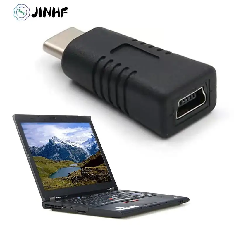 

Mini USB Female To Type C Male Adapter Mini T Type Female To Data Cable Charging Adapter