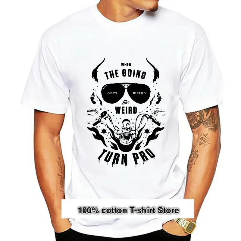 

Camiseta de Hunter S Thompson The Weird Turn Pro quote fear and loathing gonzo