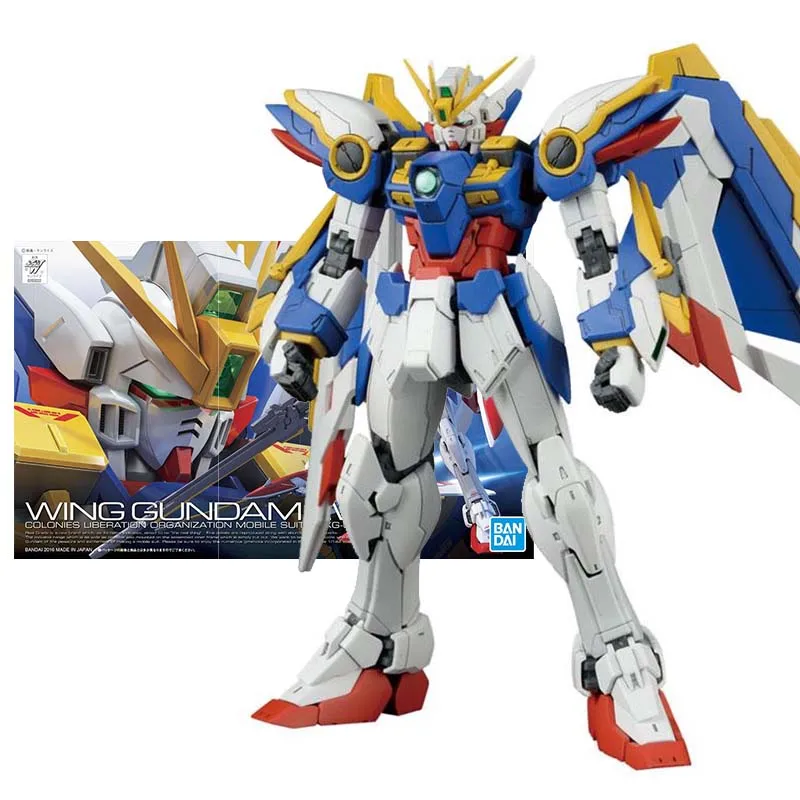 Anime Figures Rg Xxxg-01w Wing Ew Mobile Suit Gunpla Action Figure Toys For Boys Children's Gifts