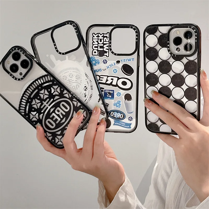 

Fashion Cookie MagSafe Wireless Charging Transparent Phone Case Cover for IPhone 11 12 13 14 Pro Max Case for IPhone 14 Pro Max