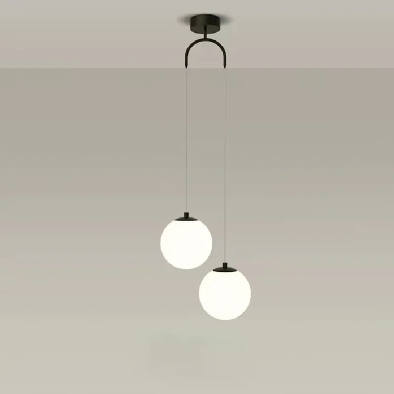 Современный стеклянный шар светодиодные подвесные светильники скандинавское