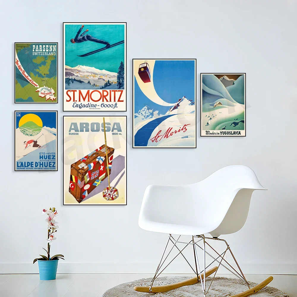 Зима в Югославия - Сент-Мриц Андердин Люк Артберг Австрия-Черватт Швейцария Alpe