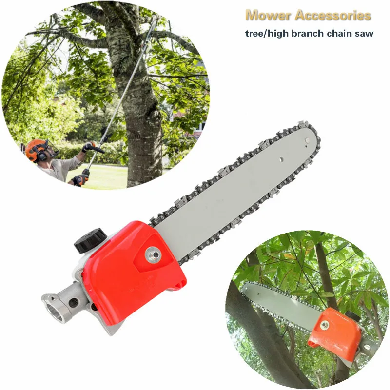 

New High Branches Chain Saw Lawn Mower Weeder Hedge Accessories Cutter Brush Parts 12" Gear Head Gearbox Tree Pole Chainsaw