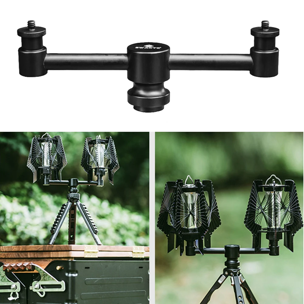 

Кронштейн фонаря для кемпинга из алюминиевого сплава 1/4 дюйма с винтовым отверстием, двойной головкой, держатель для лампы, аксессуар для це...