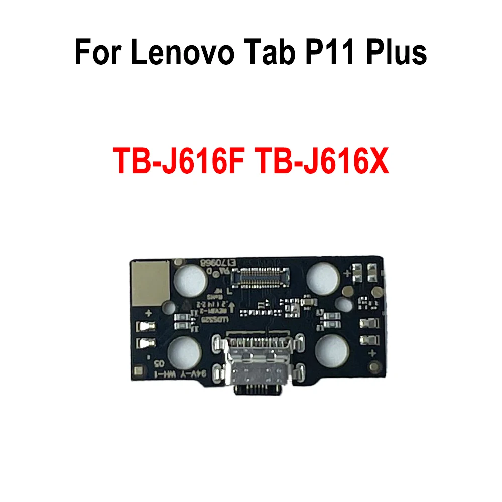 Фото USB-коннектор для зарядного устройства, док-плата с гибким кабелем для Lenovo Tab P11 Plus, TB-J616F, зарядная плата №1