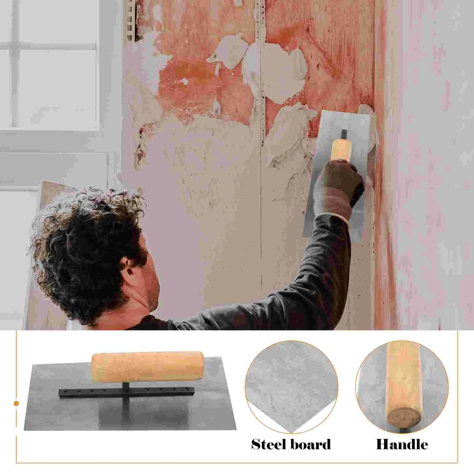 Мастерок Скребок для каменной кладки Инструменты Круглый гипсокартон Дерево