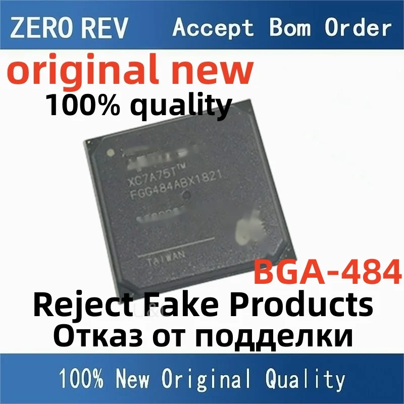 100% New XC7A75T-2FGG484C XC7A75T-2FGG484I XC7A75T-1FGG484C BGA-484 Programmable logic chips Brand new original chips ic