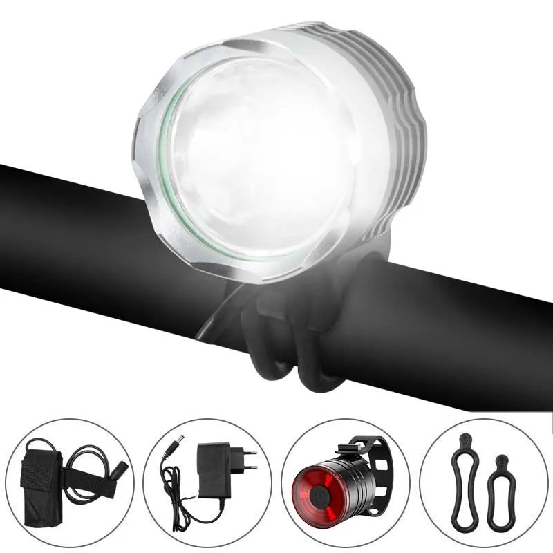 

XM-L T6 LED Bike Light 3 Light Modes MTB Cycling Flashlight Rechargeable 18650 Battery Pack Bicycle Lamp Safety Night Riding