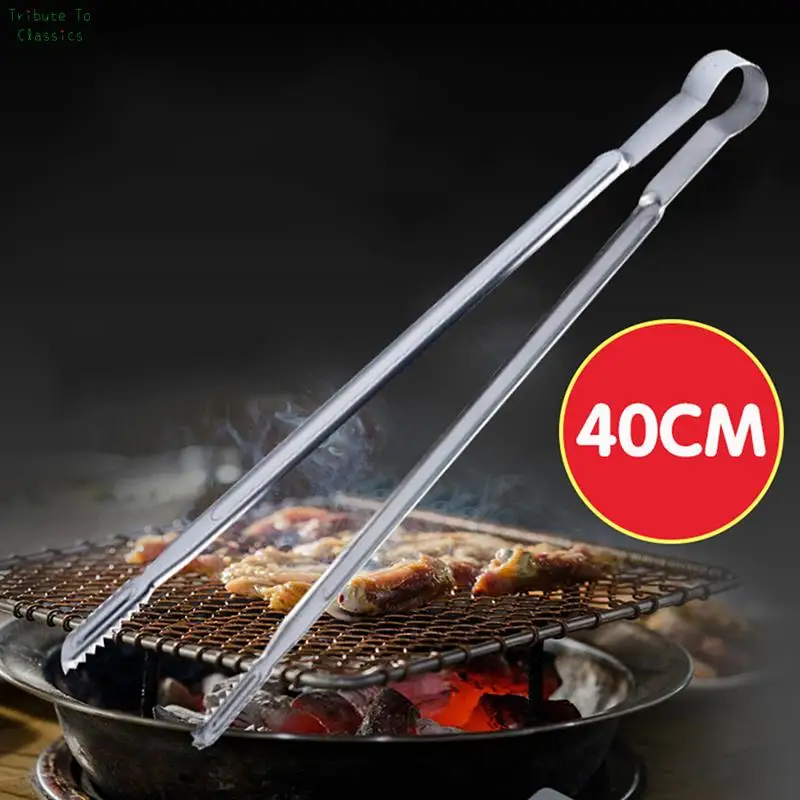 

Portable Barbecue Food Tong Non-Slip Cooking Clip Stainless Steel Picnic Tweezer Salad Steak Clamp Bread Tongs Kitchen Gadgets