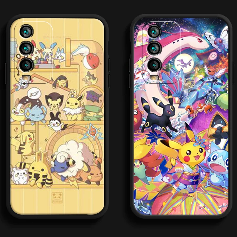 

Pokemon Pikachu Phone Cases For Xiaomi Redmi 7 7A 9 9A 9T 8A 8 2021 7 8 Pro Note 8 9 Note 9T Back Cover Funda Carcasa