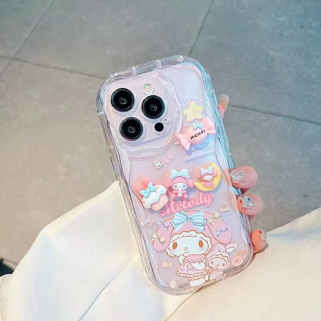 Чехол-браслет с 3D-куклой My Melody Cinnamoroll для VIVO V70 FE V60 V50 V40 Lite V30 V30E V29E V27E V25E V23E V27 V25 Y05 Y400 Pro (art.: 3920da0735ff3) - 3920da0735ff3