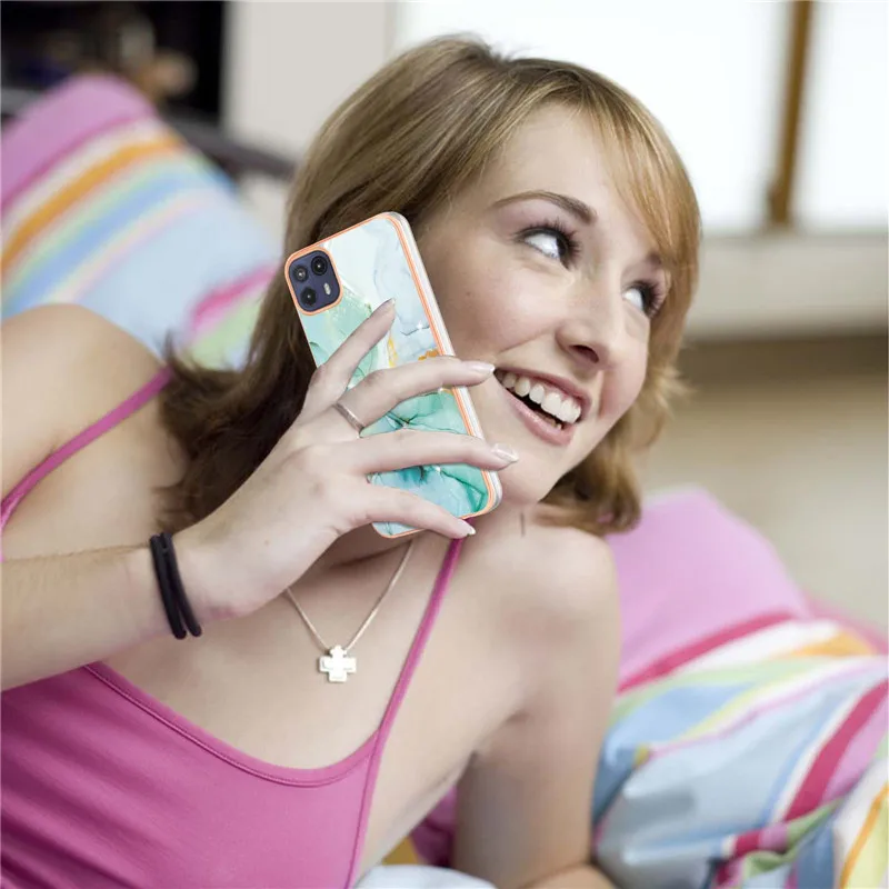 plating marble phone case for motorola moto g50 g30 g20 g10 g60 g40 fusion g pure e40 e20 e30 e7 e7i power back cover free global shipping