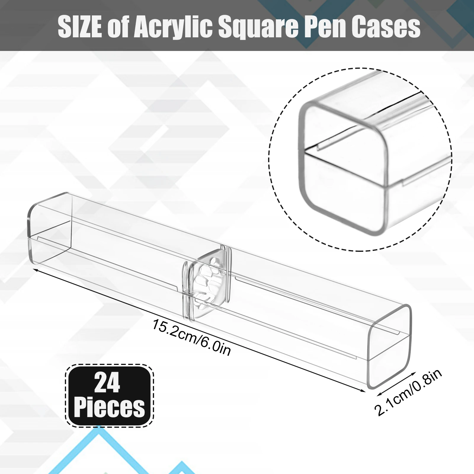 

Acrylic Clear Ballpoint Pen Gift Box Pencil Boxes Empty Bulk Case Collection Set