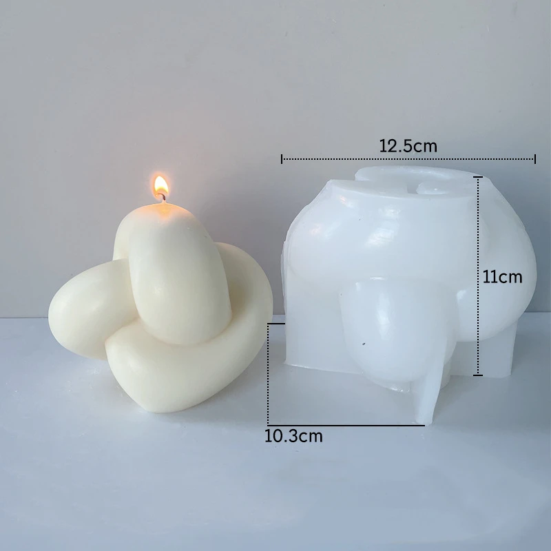 Силиконовая форма для свечи 3D узел