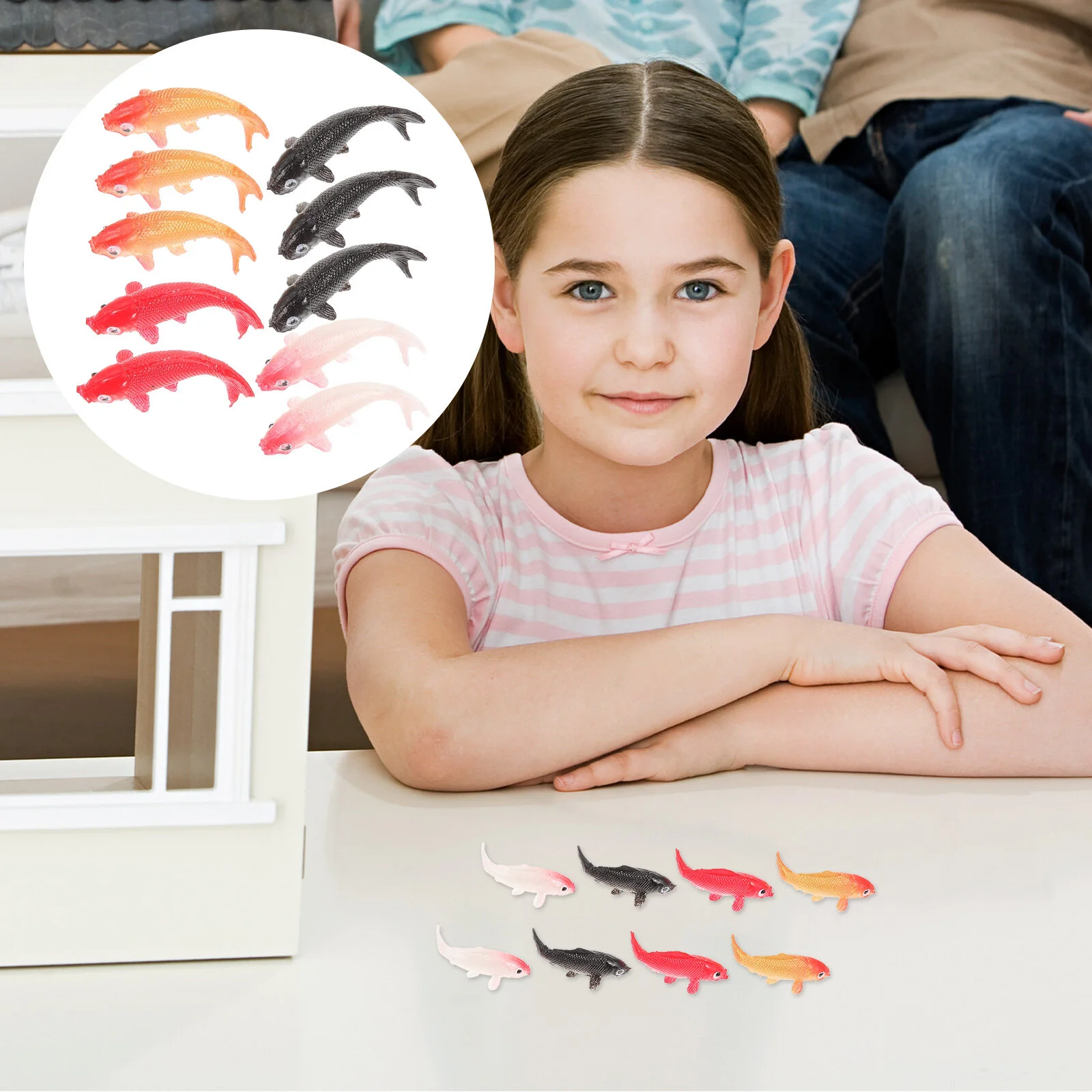 

Collection Simulated Fish Miniature Decor Kids Pretend Toy Ornaments Mariposas Decorativas Para Pared