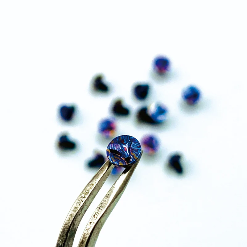 Timascus титановый дамасский материал OTF разобранный нож треугольные винты для Microtech