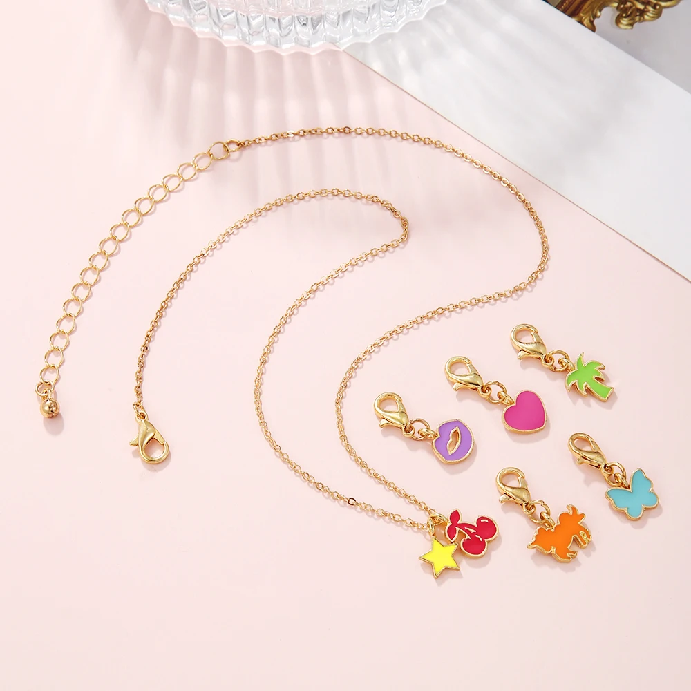 Эмалированная подвеска в виде сердца гриба губы лягушки птицы гитары единорога