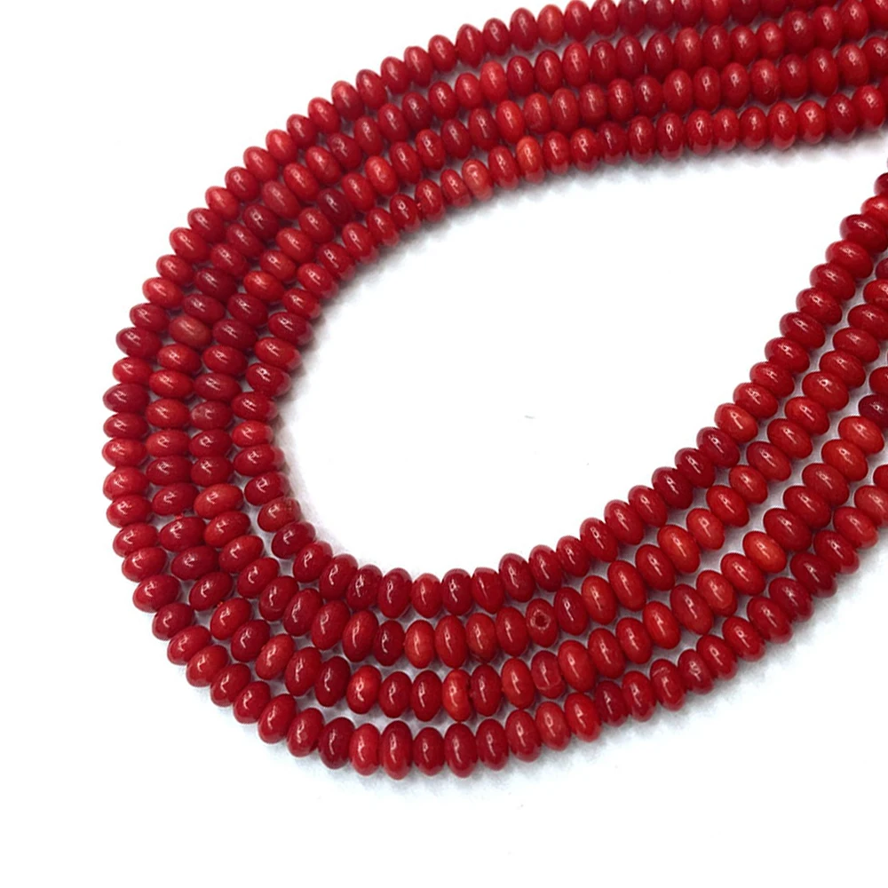 

Abacus Shape Synthetic Coral High Quality Imitation Coral Bead 2x3mm Beads for Jewelry Making DIY Bracelet Necklace Accessories
