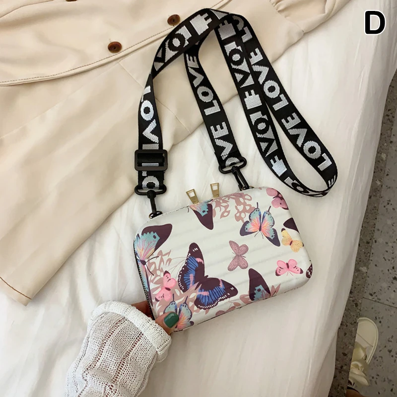 Fashion Mini Women Shoulder Bag Letter Zipper Pures Printed Crossbody Casual Phone Bag