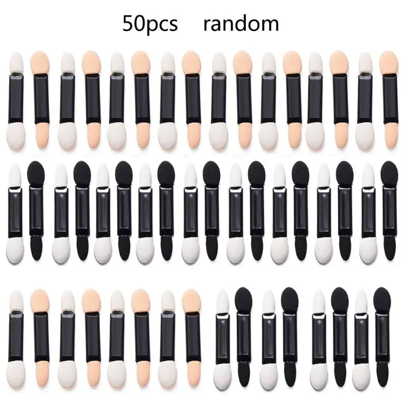 

50 шт., губка-аппликатор для макияжа бровей