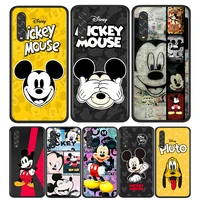 mickey disney fashion black phone case for samsung galaxy a90 a80 a70 a50 a40 a30 a20 a10 a2 core silicone coque capa fundas