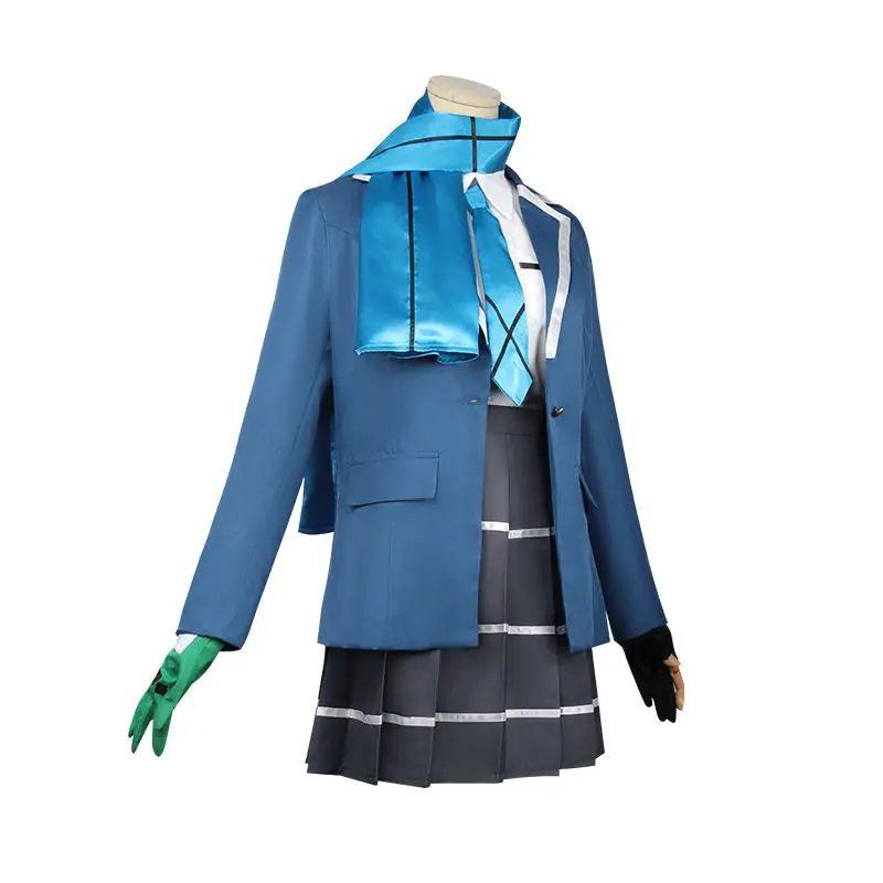 Аниме игра синий архив Cos Suna женщина Kami Shiroko пальто рубашка шарф юбка носки