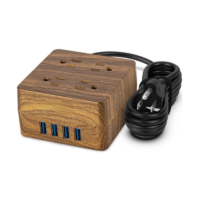 

Гарантированное качество, 4 розетки переменного тока, 4 USB-порта светильник светлый ореховый квадратный удлинитель, подвесные отверстия