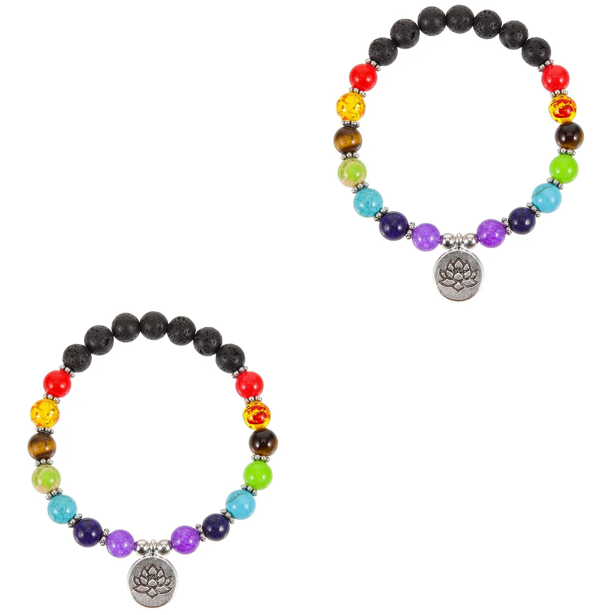 

Lotus Pendant Bracelet Beaded Bracelets Men Mental Health Chakra Women Natural Delicate Wrist Stone Charm Crystal Gifts
