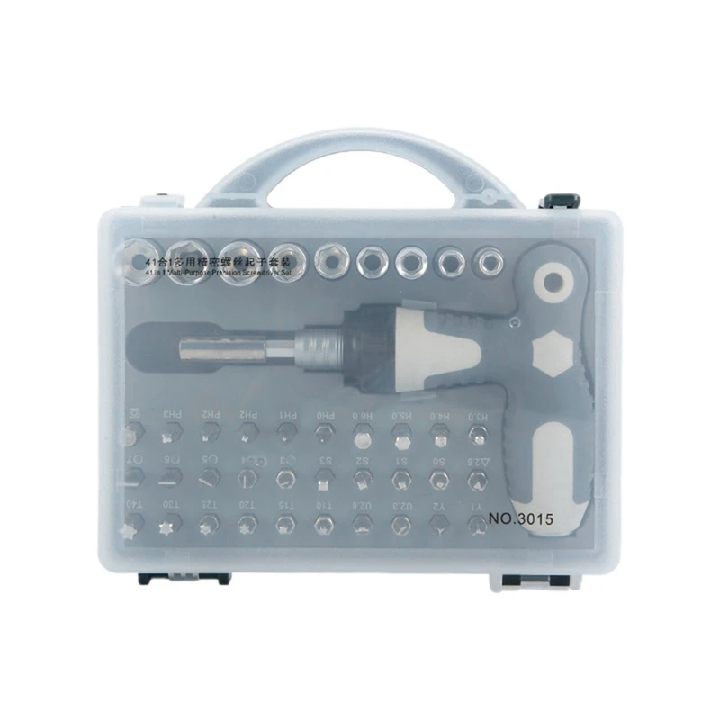 

1Set 41-In-1 Screwdriver Set Eleven-Character Vanadium Steel Ratchet Dual-Purpose Screwdriver Set Chrome Vanadium Steel