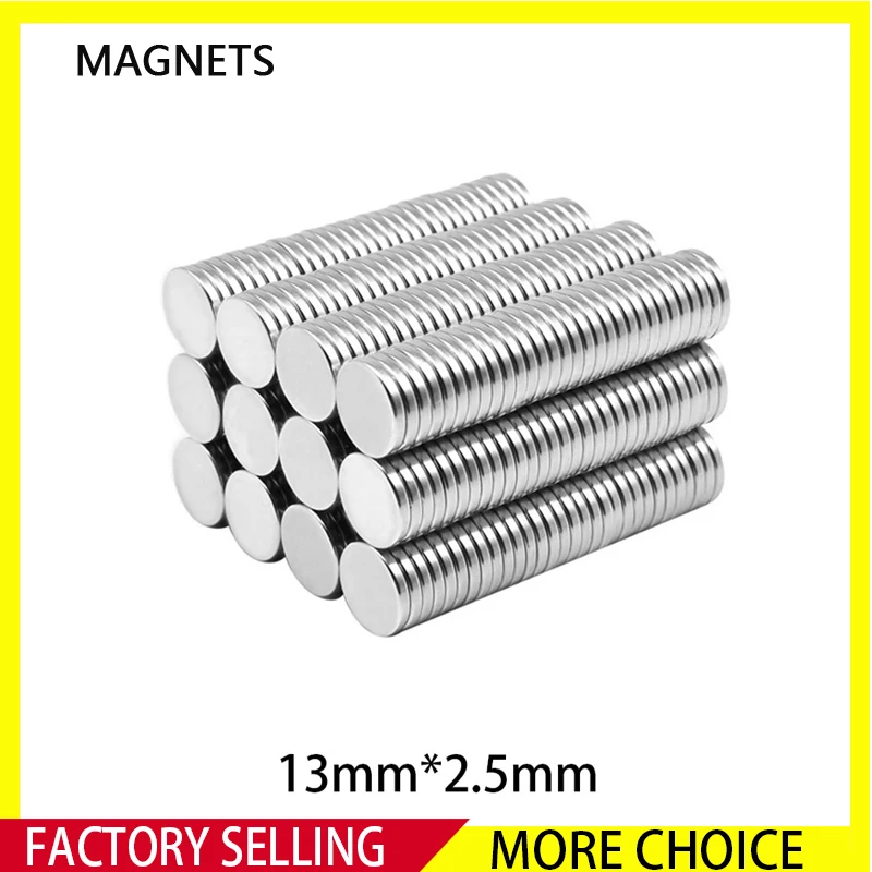 

10~200PCS 13x2.5mm Super Strong Magnets 13mm x 2.5mm NdFeB Neodymium Thin Small Disc Magnet Permanent N35 13*2.5mm