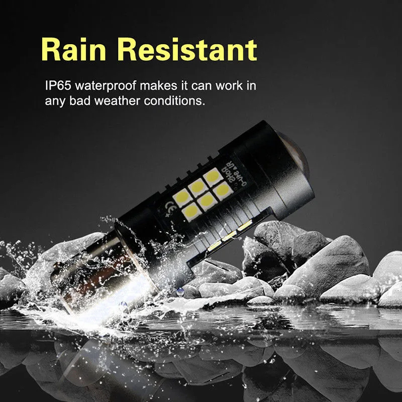 

Auto Turn Signal Light LED P21W Part Reverse 1156 6000K Aluminum BA15S