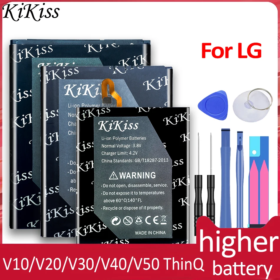 

Battery for LG V10 V20 V30 V30+ V40 ThinQ V50 ThinQ 5G Q8 2018 H968 H990 F800 V30A H930 LM-V500 V500N BL-45B1F BL-44E1F BL-T34