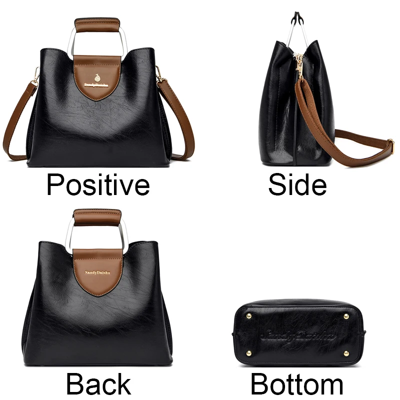 Сумка-тоут из натуральной кожи для женщин роскошные дизайнерские дамские