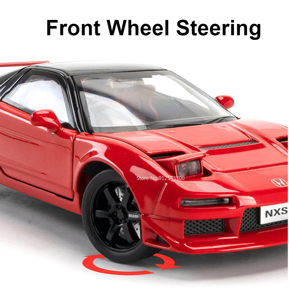 1:32 HONDA NSX модель спортивного автомобиля игрушечные двери открытые амортизирующие