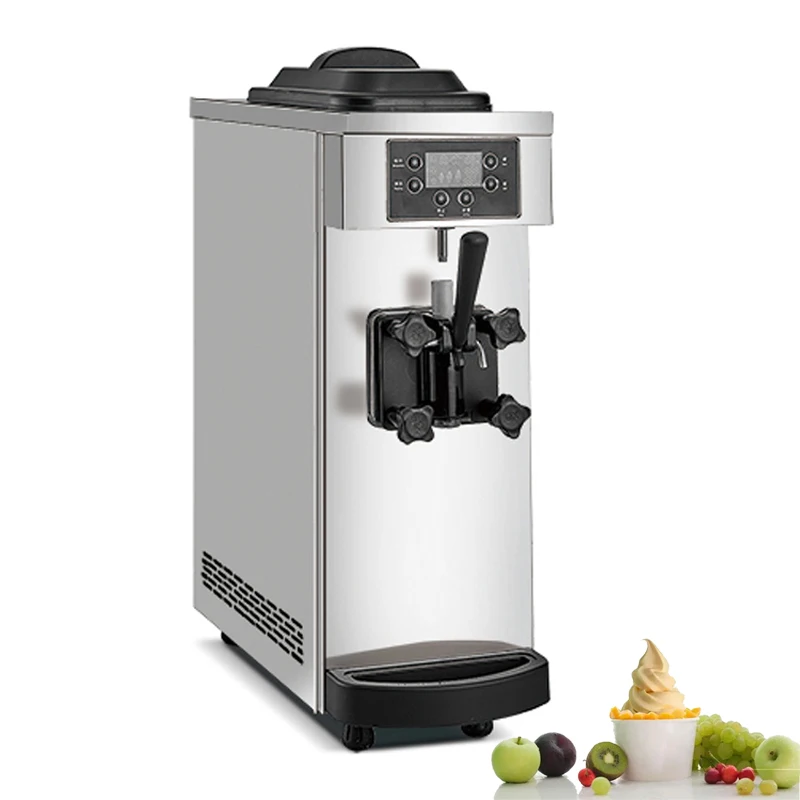 

Stainless Steel Soft Serve Ice Cream Maker Desktop Sweet Cone Ice Cream Machine 110V 220V