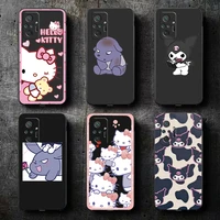hello kitty kuromi phone case for xiaomi redmi 7 7a 8 8a 8t 8 2021 9 9t 9a 9c 9s 7 8 9 pro 5g carcasa silicone cover black back