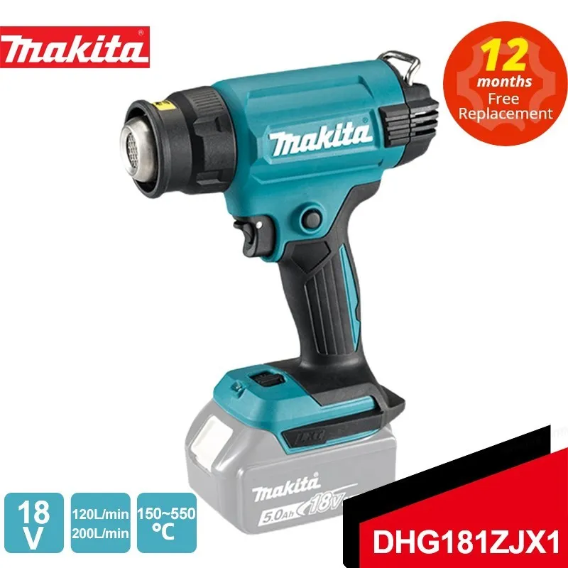 

MAKITA Heat Gun DHG181ZJX1 Handheld Electrical Heat Air Machine Variable Temperature Cordless Heat Gun Tool Only