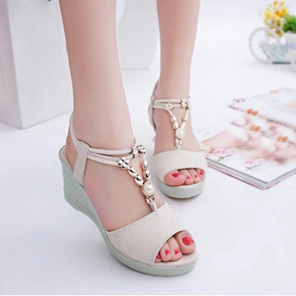 

Wedges Woman Shoes Women Casual Roman Sandals Ladies Fish Mouth Summer Shoes 2022 Platform Footwear New Ankle Strap Sandalias